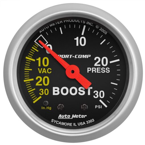 Medidor de boost analógico AutoMeter Sport-Comp